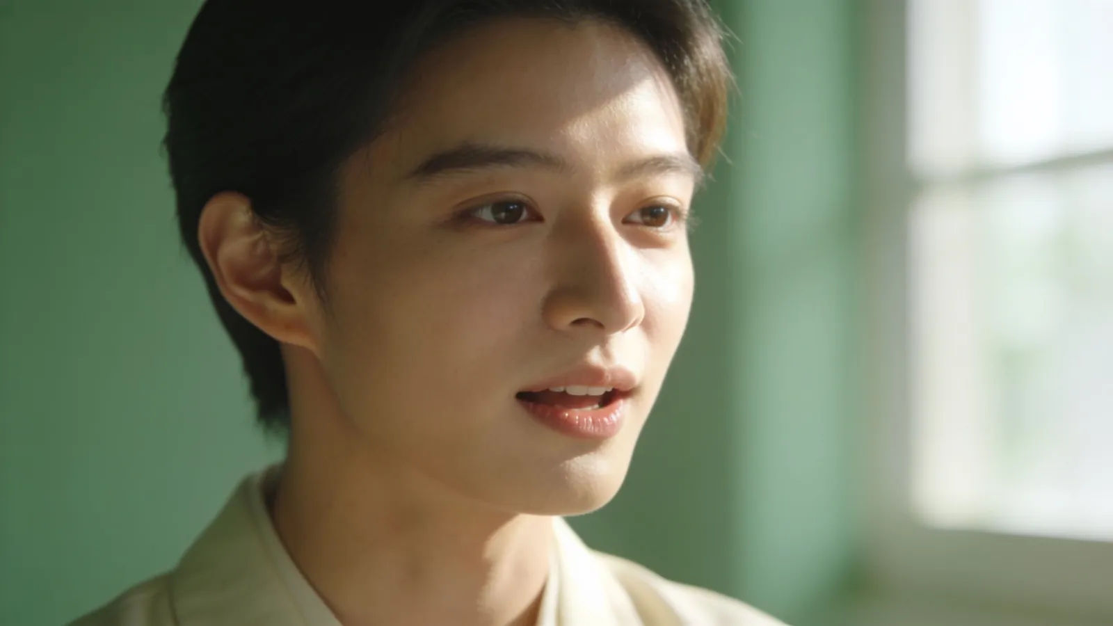 Warm compassionate figure listening in soft natural light