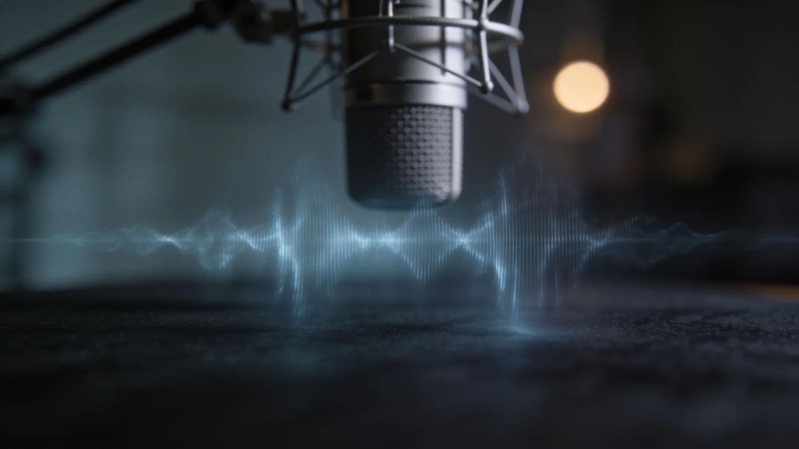 Gentle drifting waveform by a soft-focus microphone