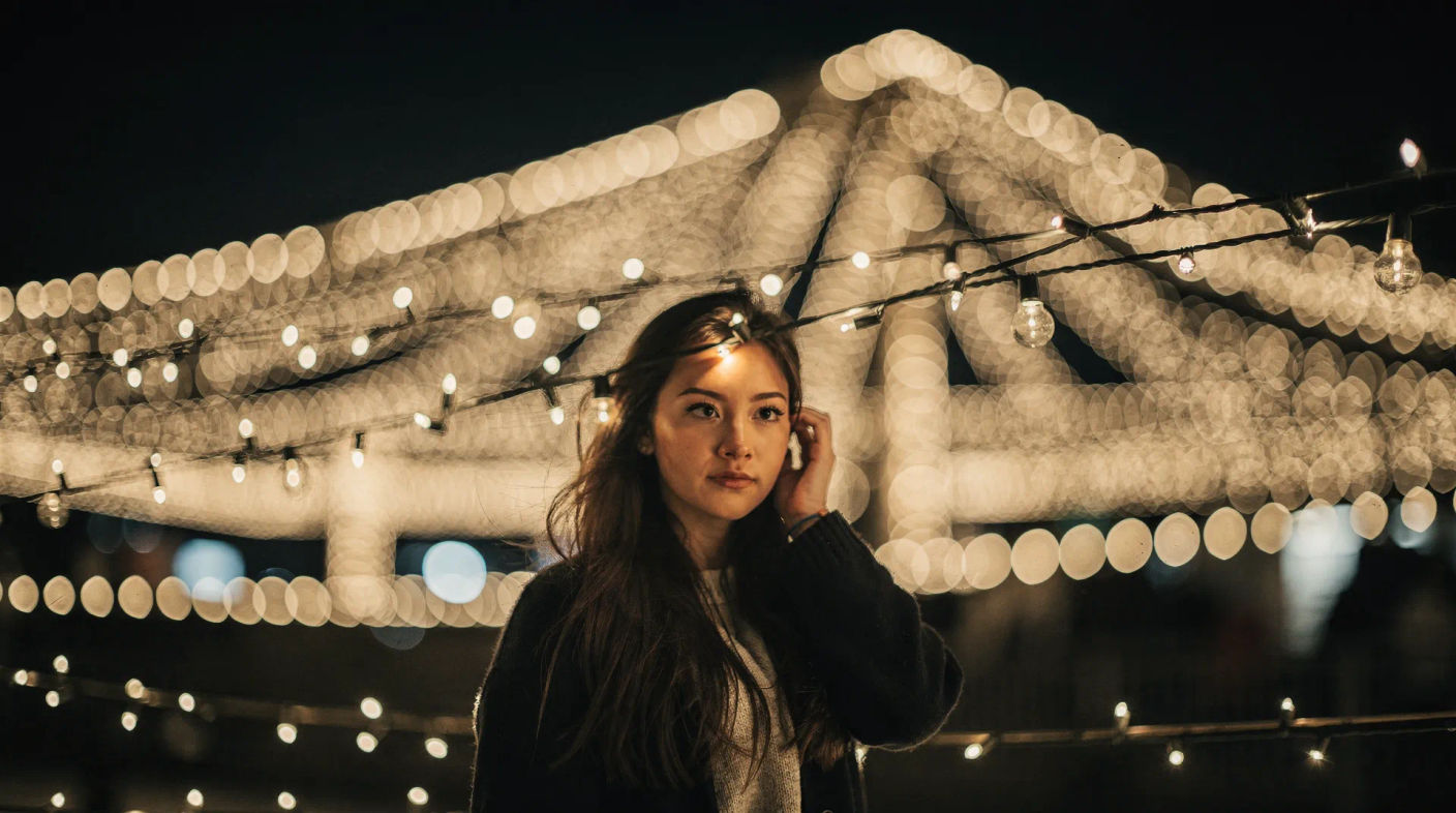 Efecto bokeh: Luces de fiesta