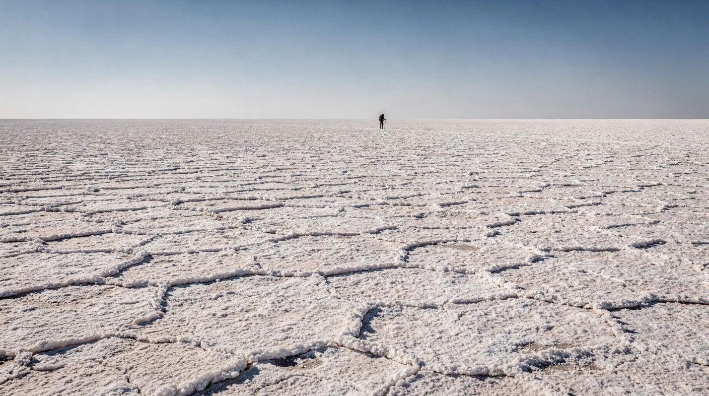 Gran plano general: El salar