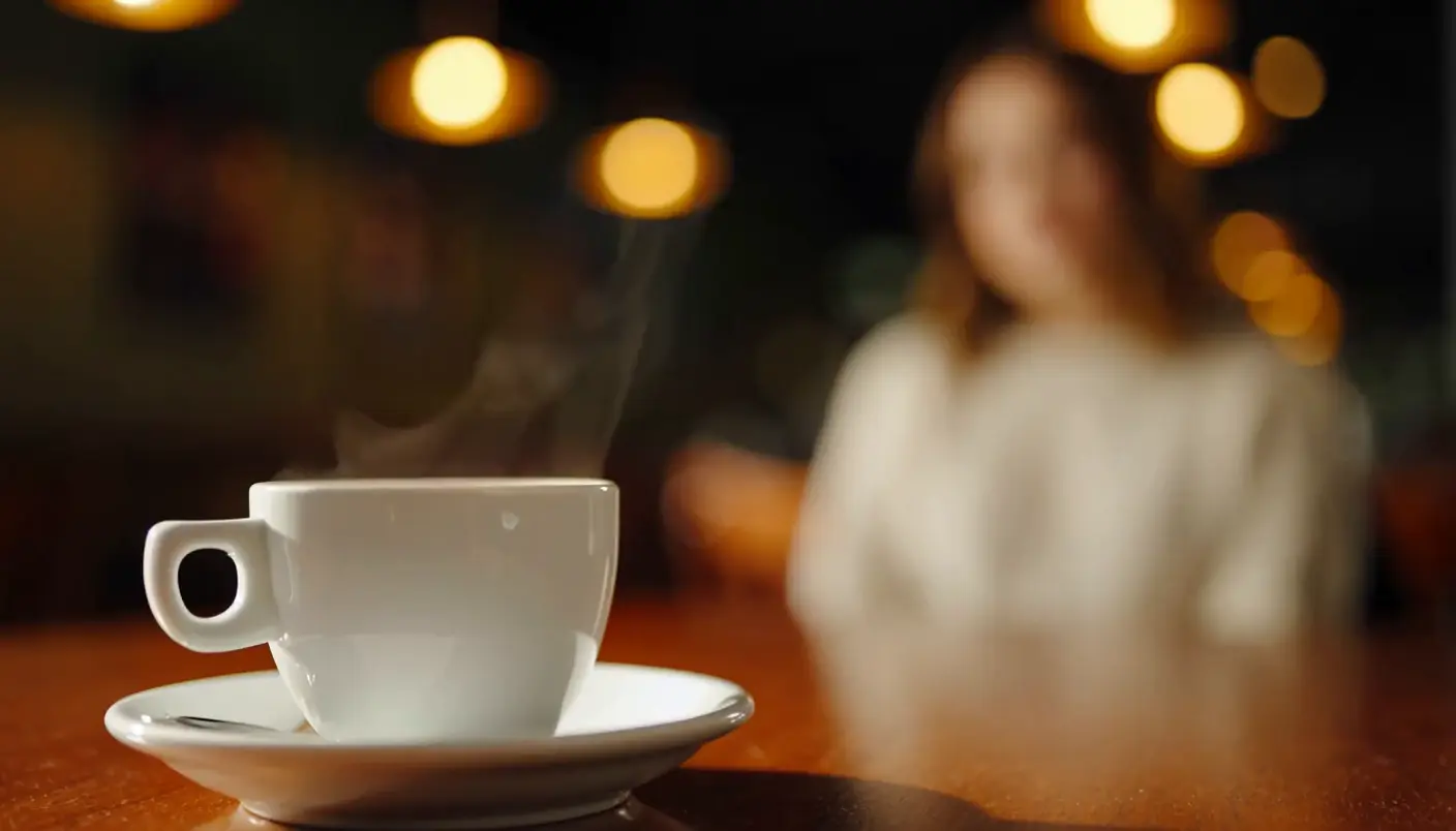 Cambio de enfoque: La taza y el rostro