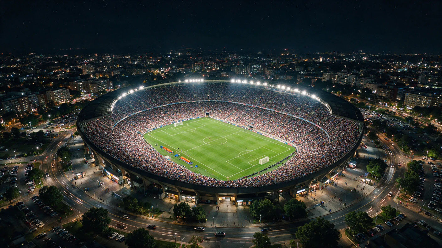 Toma aérea: El estadio