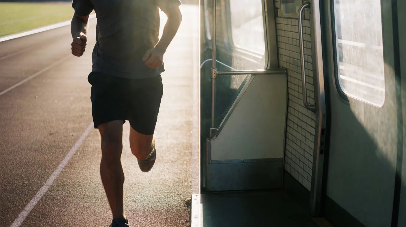 Montaje cruzado: La carrera a la estación