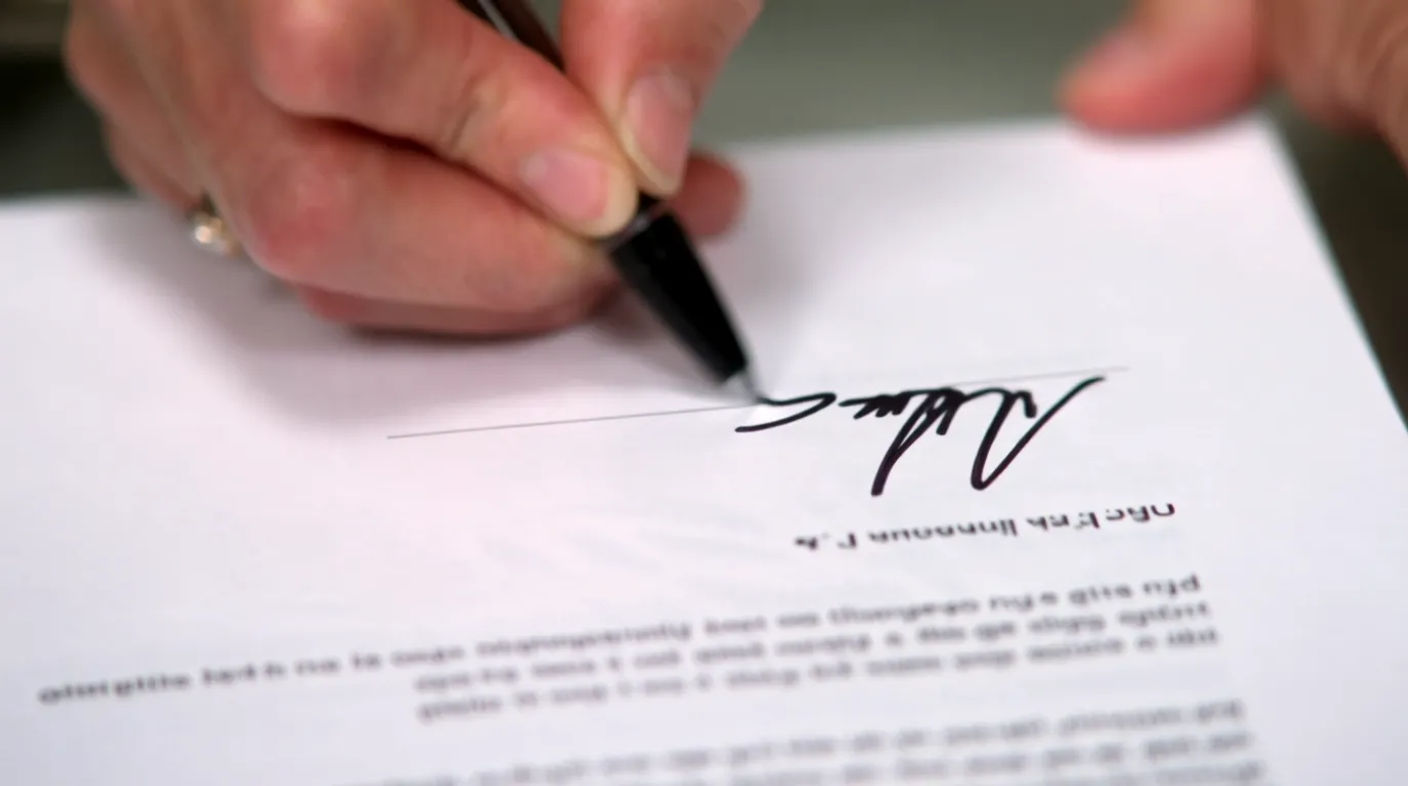 Inserto: La firma
