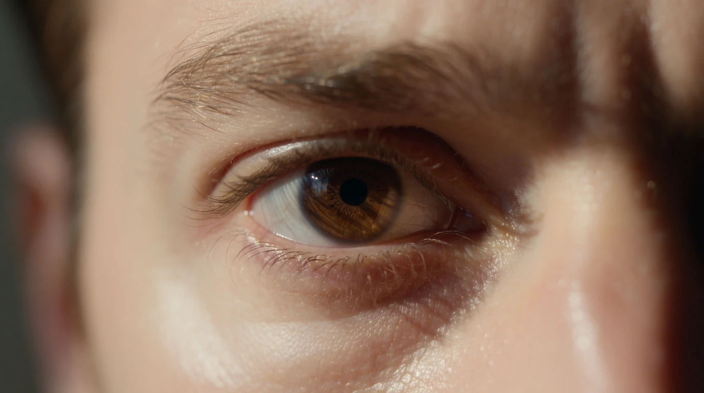 Extreme close-up shot: The Eye