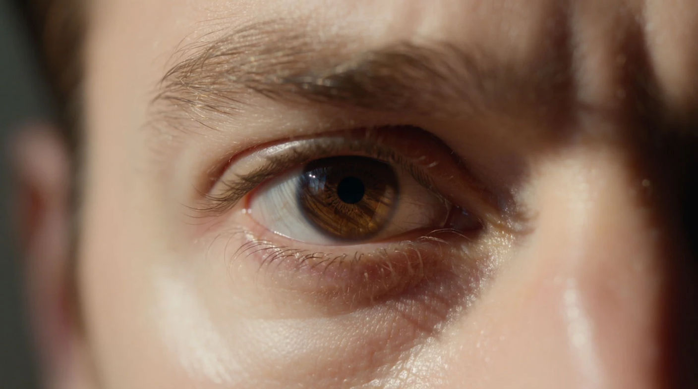 Extreme close-up shot: The Eye