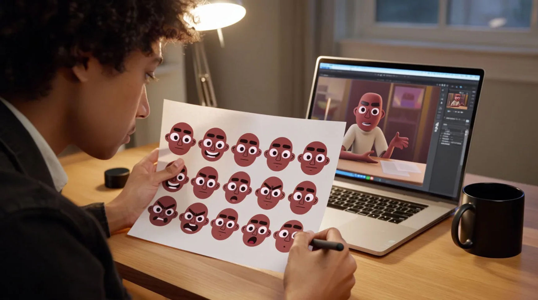 Building a consistent on-screen persona with AI avatars and voice