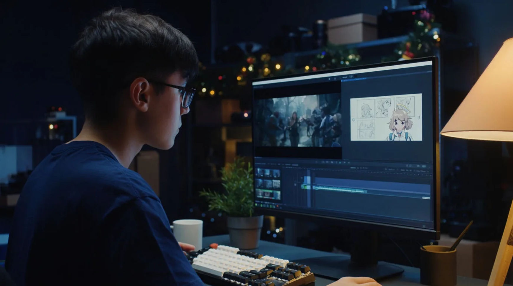 How indie game studios produce trailers and cinematics with AI