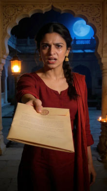 Finished vertical episode frame with हिन्दी subtitles