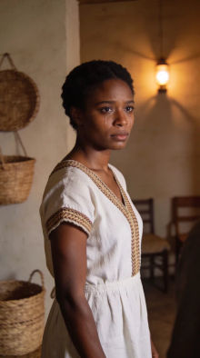 Finished vertical episode frame with the line in አማርኛ