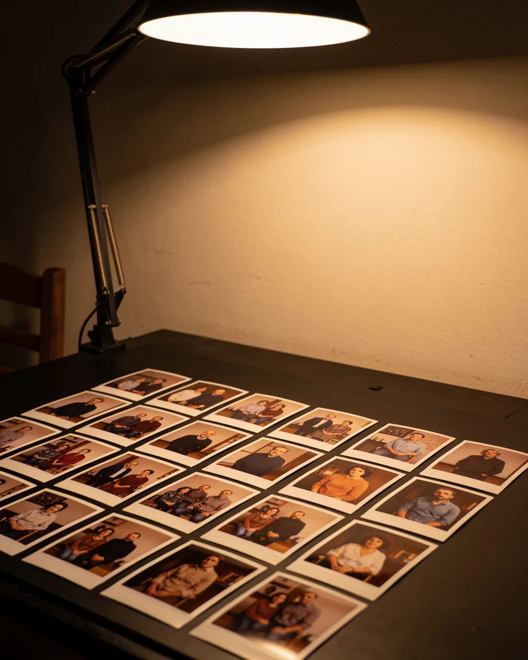Storyboard cards of a Basque Spanish family drama laid out on a production table