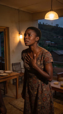 Finished vertical episode frame with the line in Ikinyarwanda