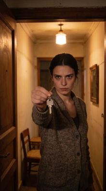 Finished vertical episode frame with the line in Română