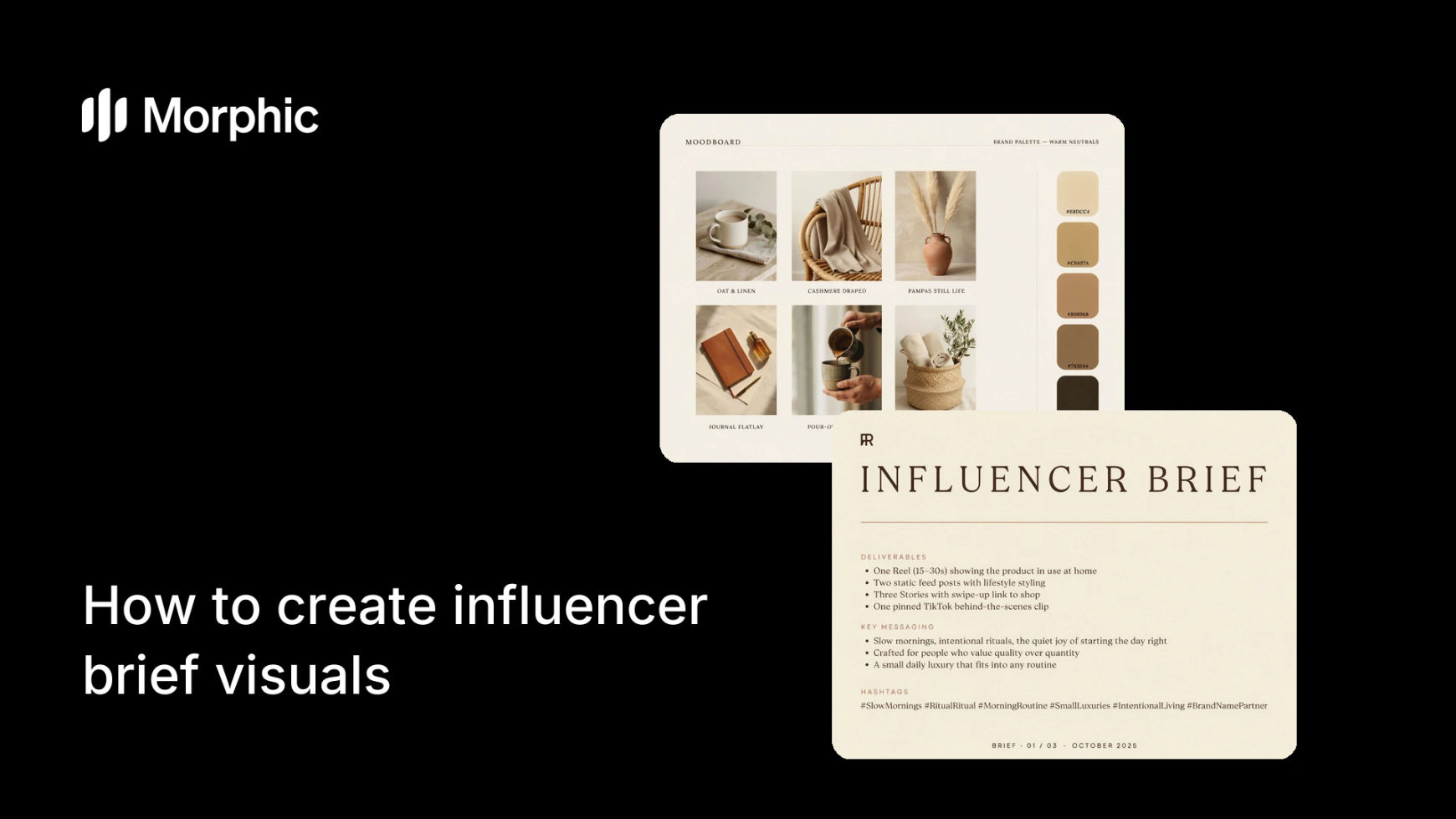How to create influencer brief visuals