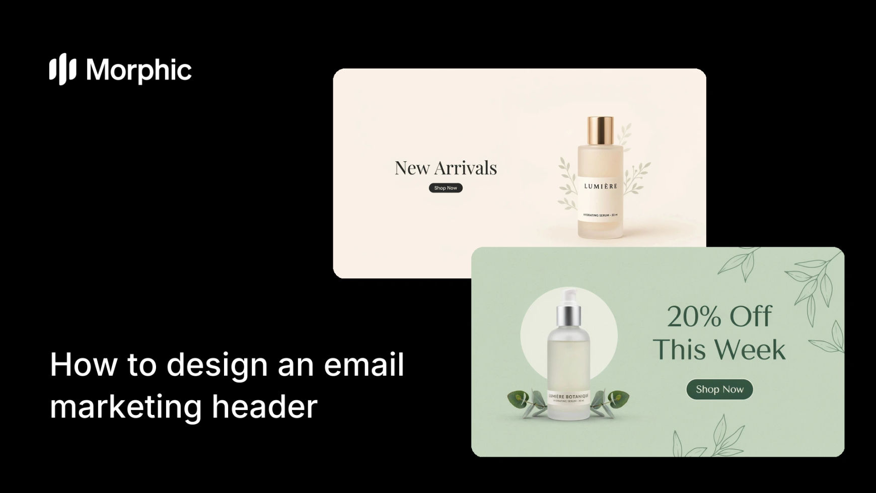 How to design an email marketing header