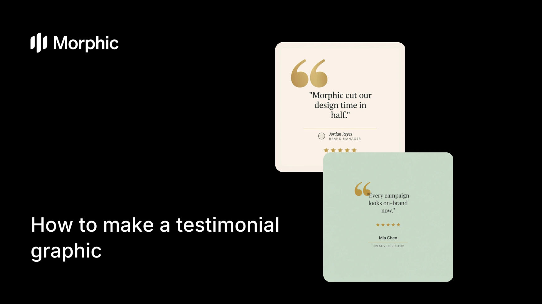 How to make a testimonial graphic