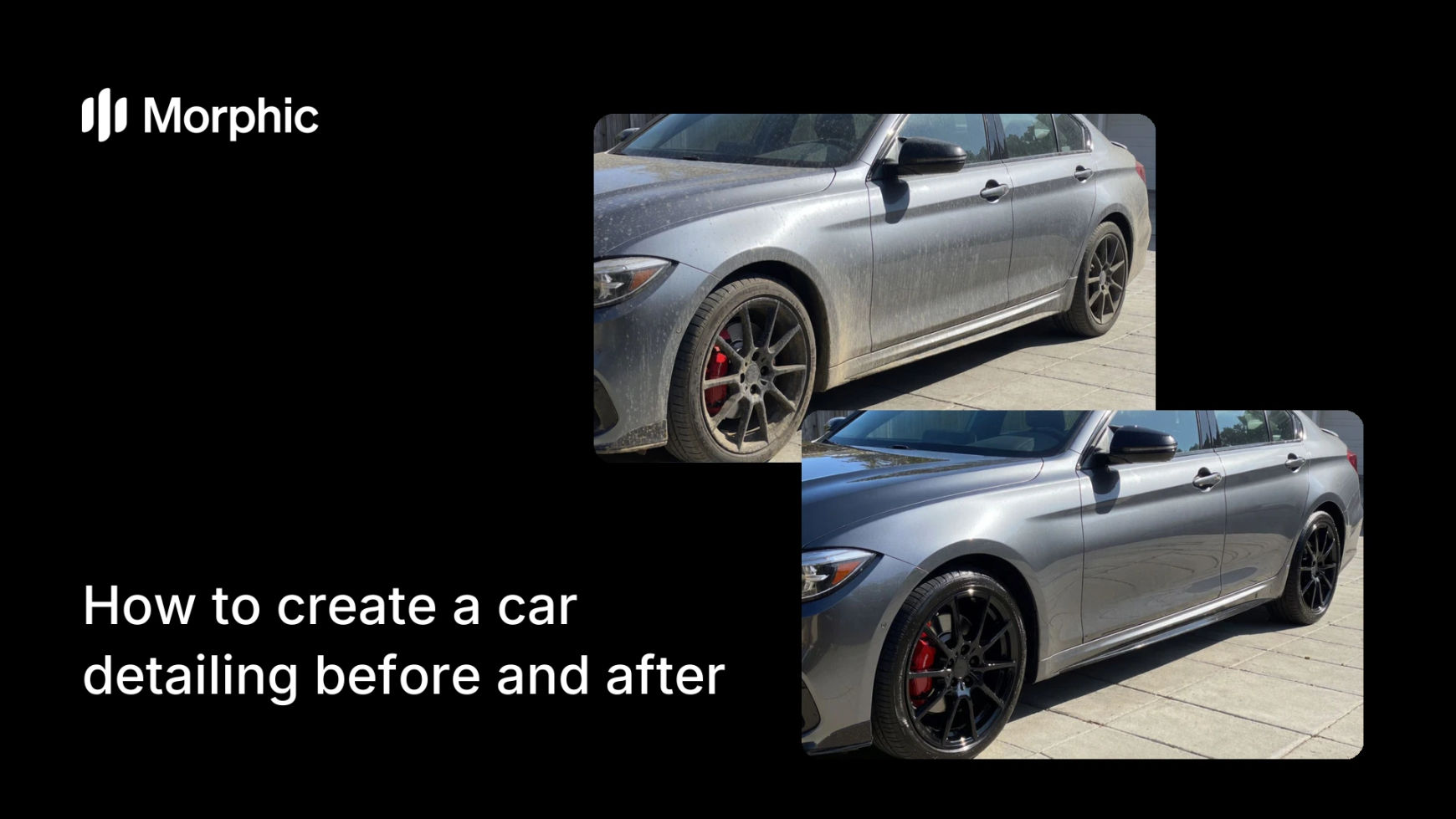 How to create a car detailing before and after