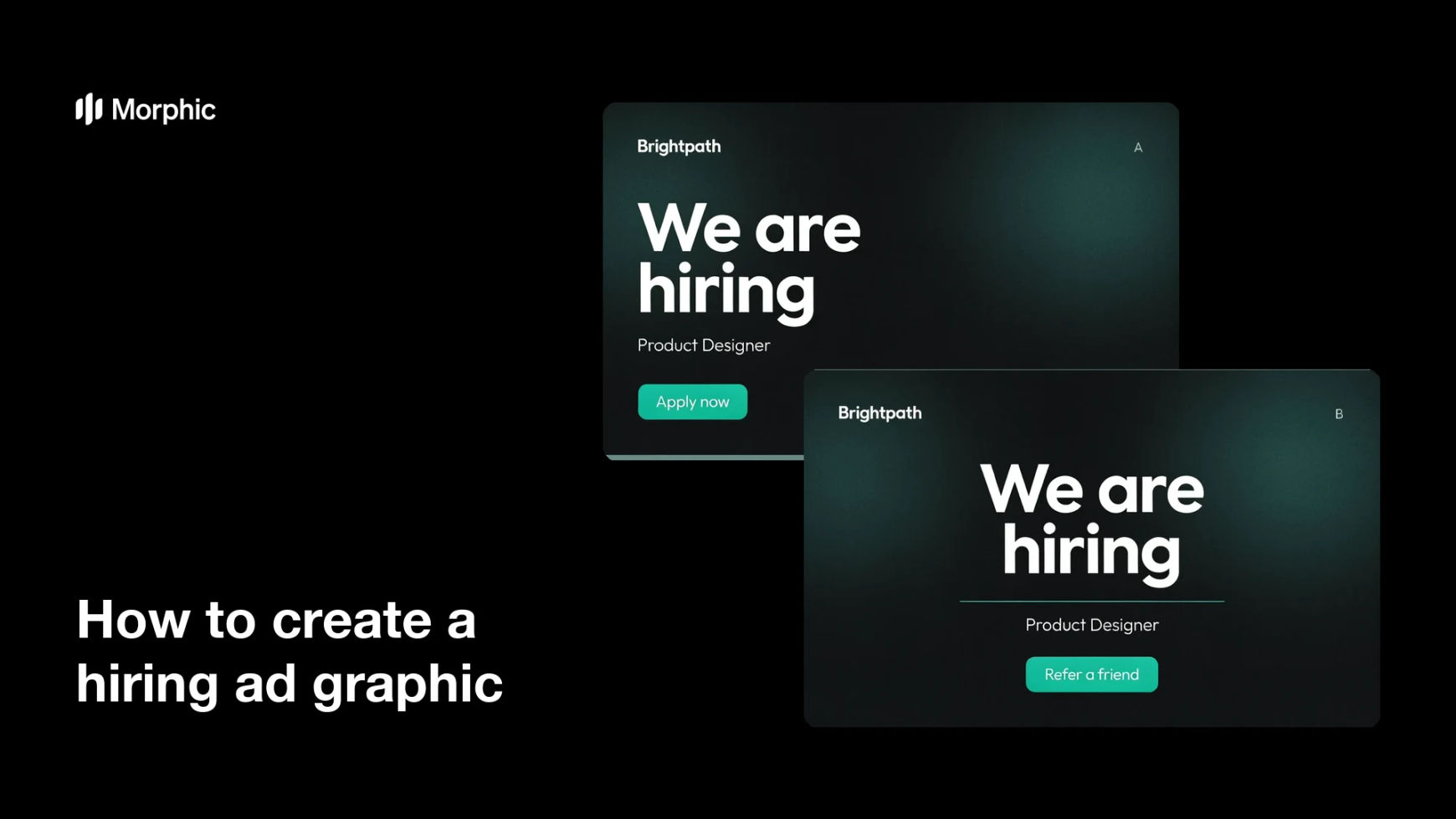 How to create a hiring ad graphic
