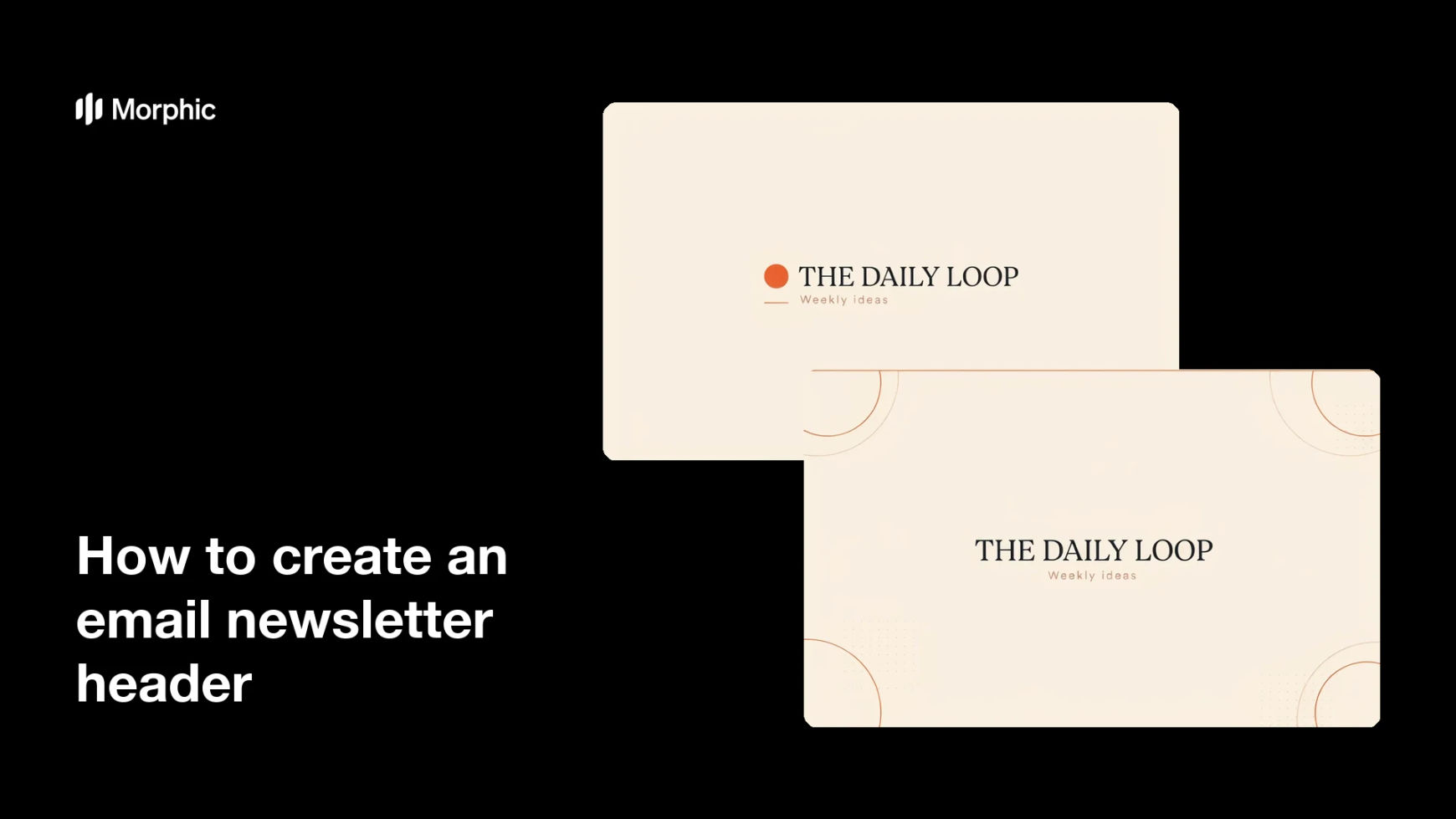 How to create an email newsletter header