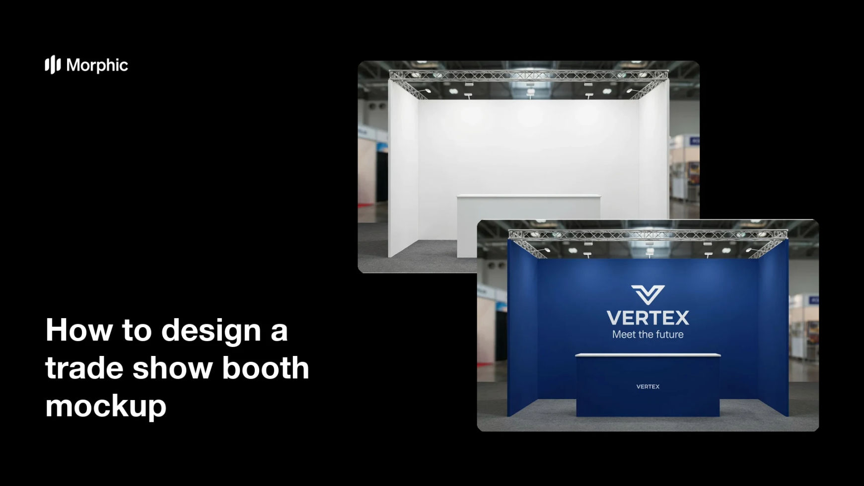 How to design a trade show booth mockup
