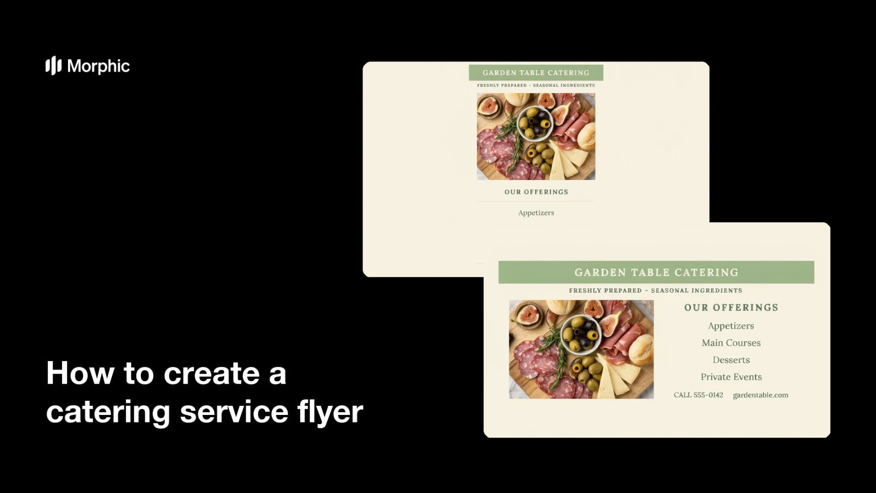 How to create a catering service flyer