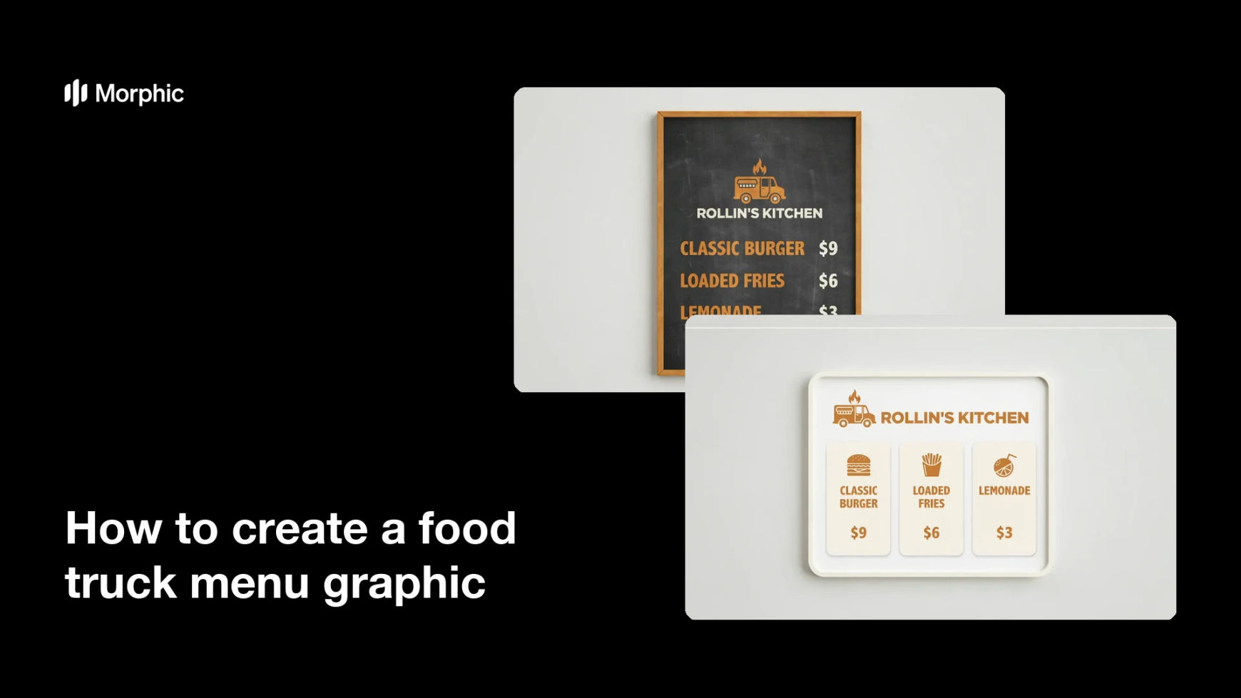 How to create a food truck menu graphic