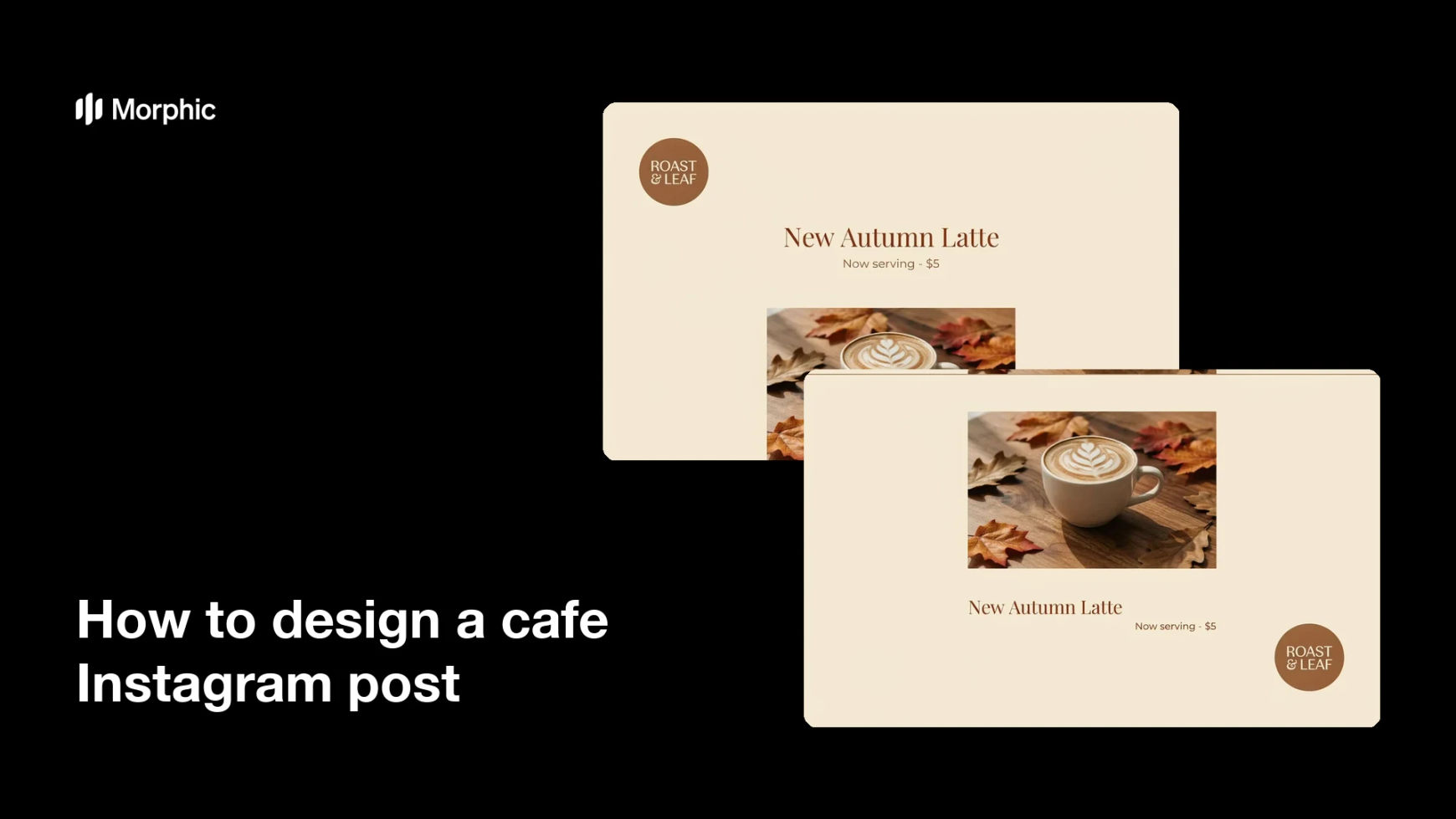 How to design a cafe Instagram post