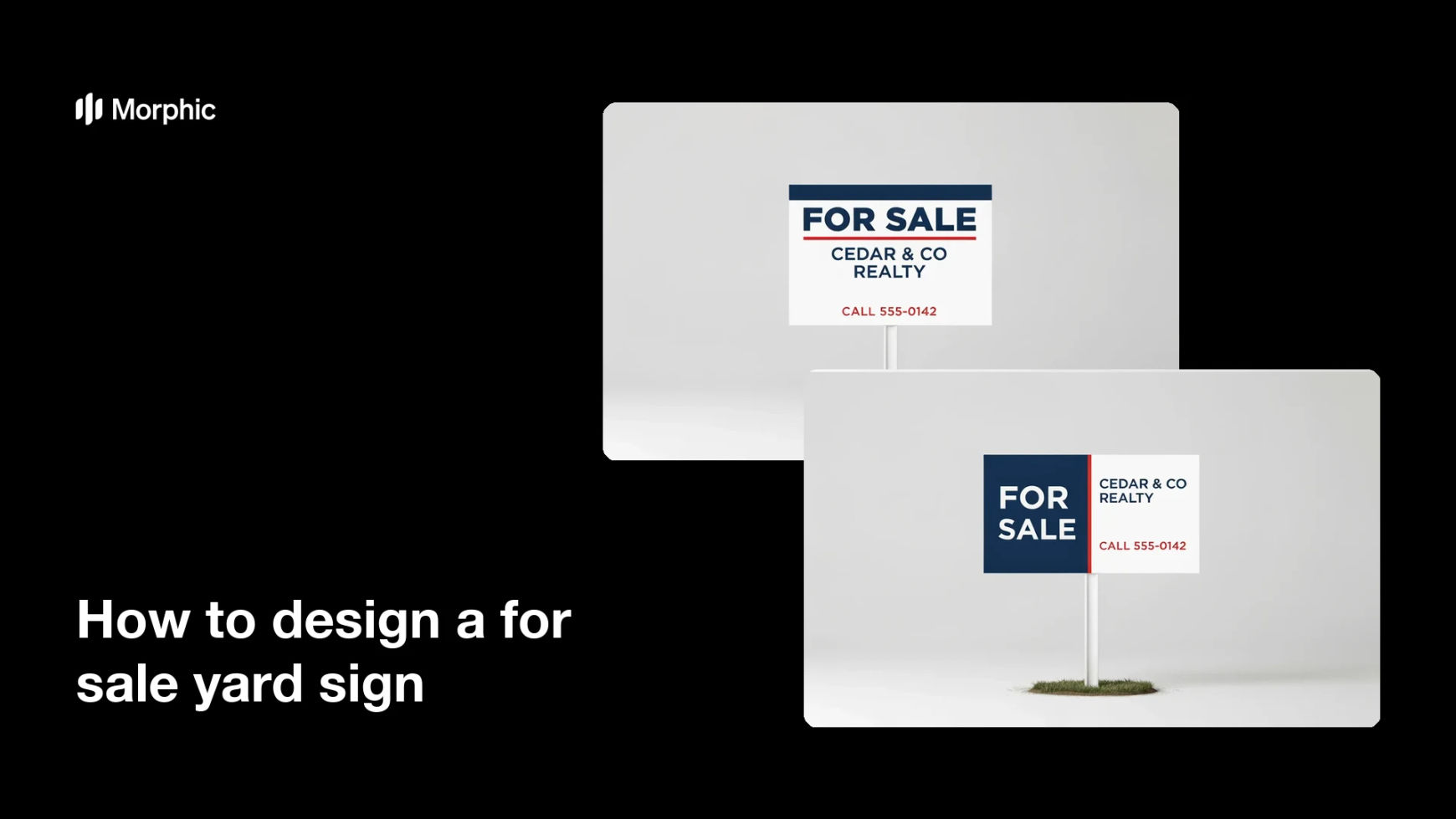 How to design a for sale yard sign