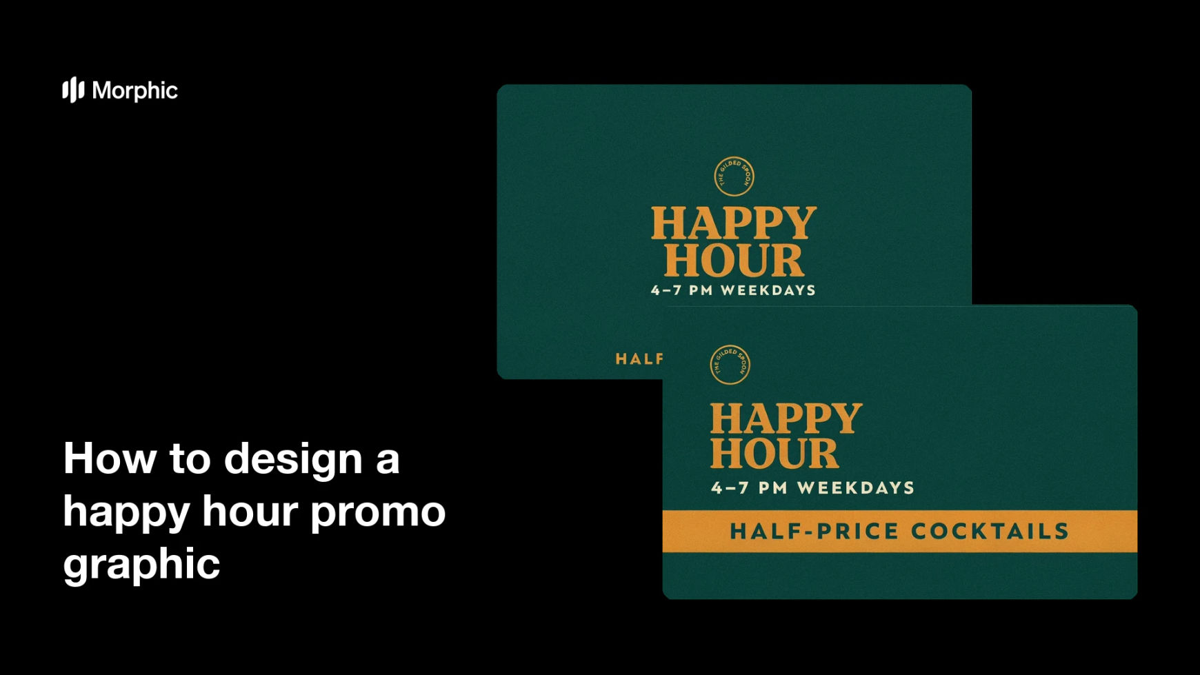 How to design a happy hour promo graphic