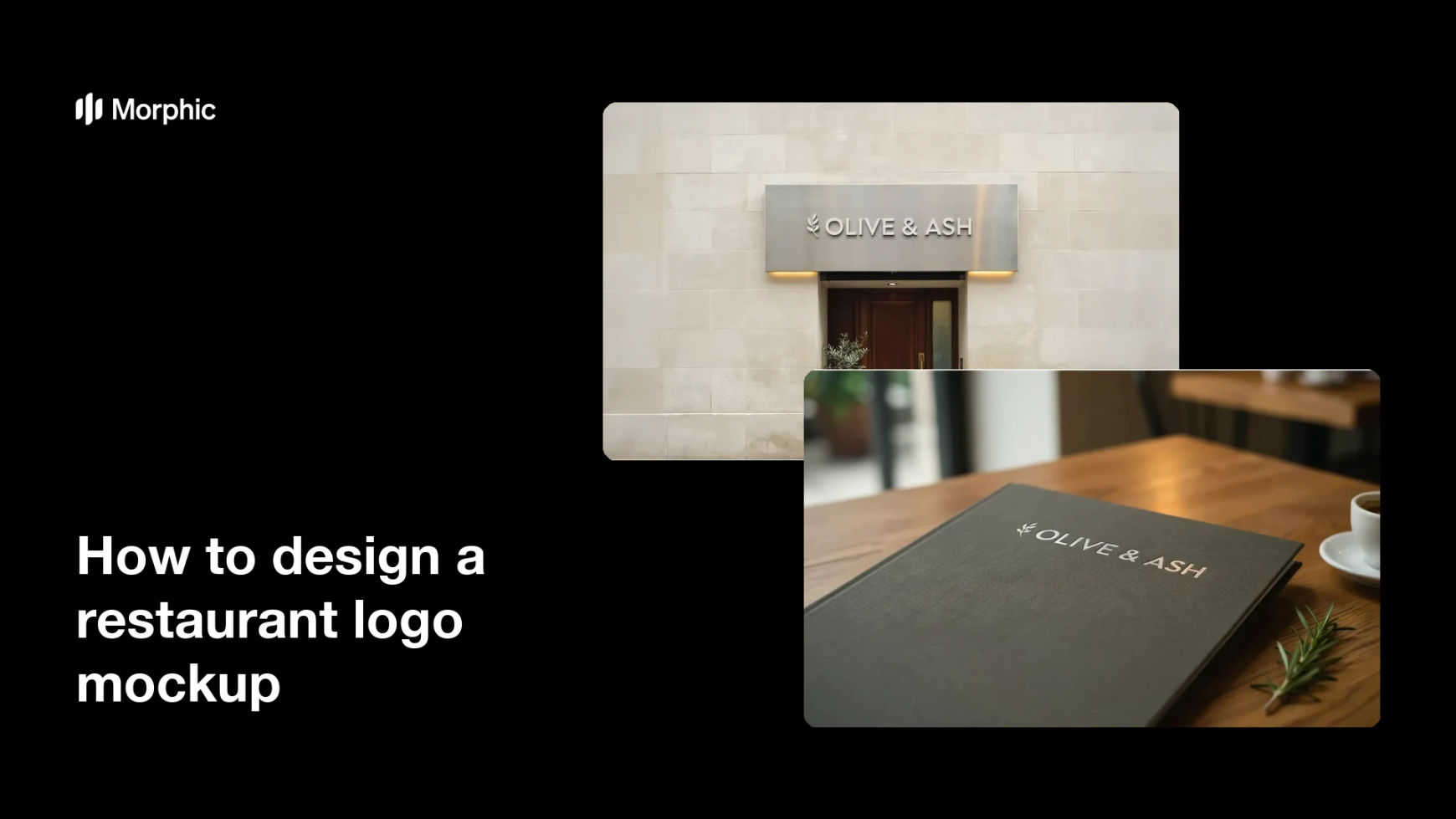 How to design a restaurant logo mockup