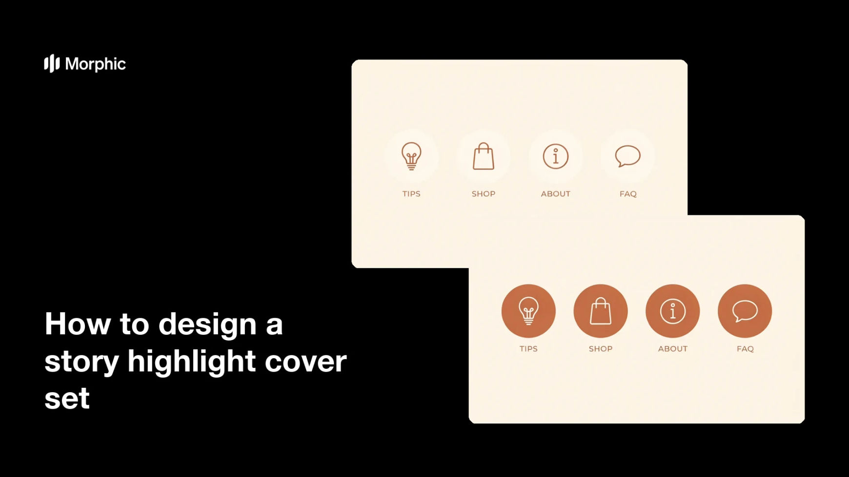 How to design a story highlight cover set