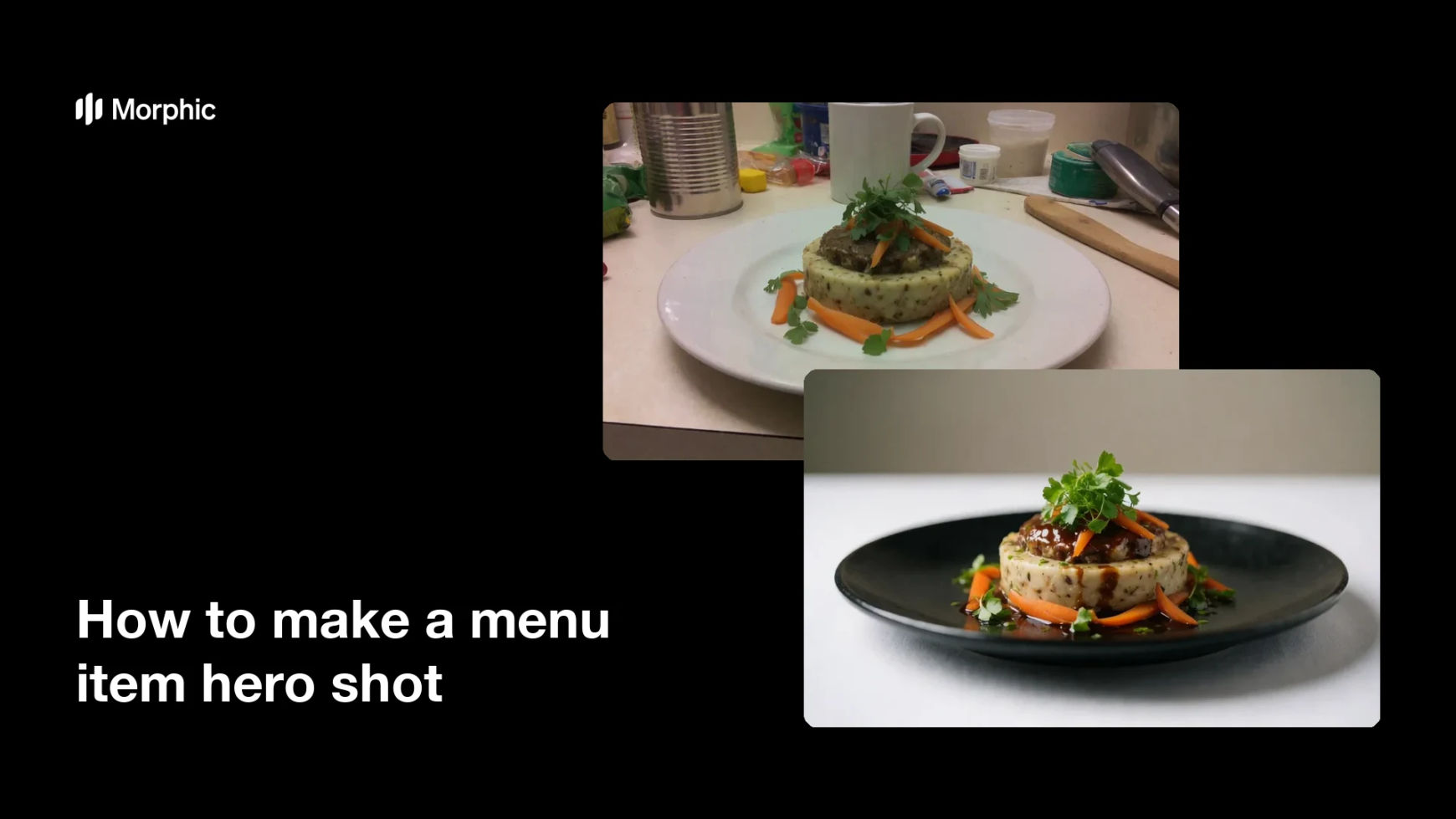 How to make a menu item hero shot