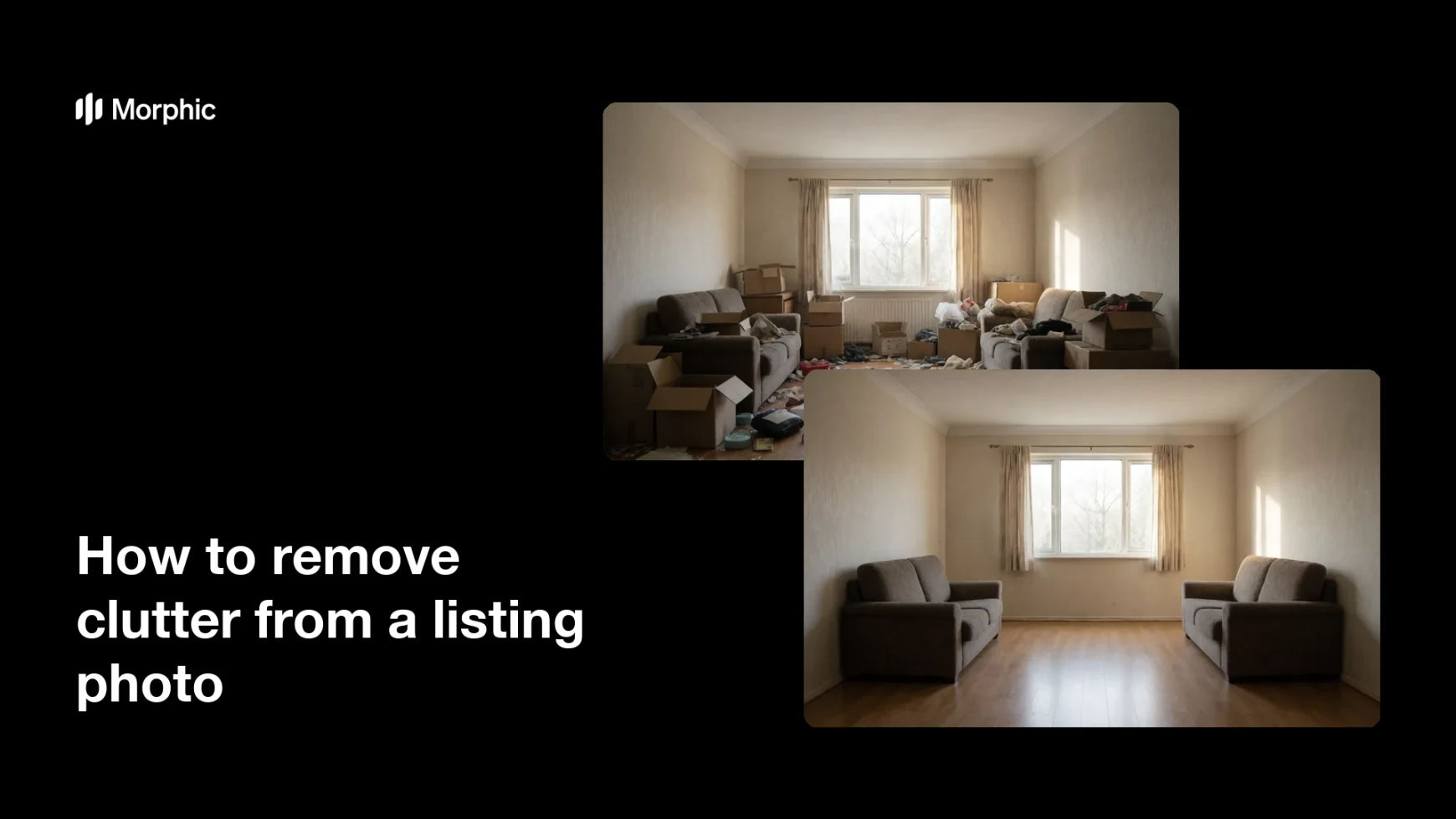 How to remove clutter from a listing photo