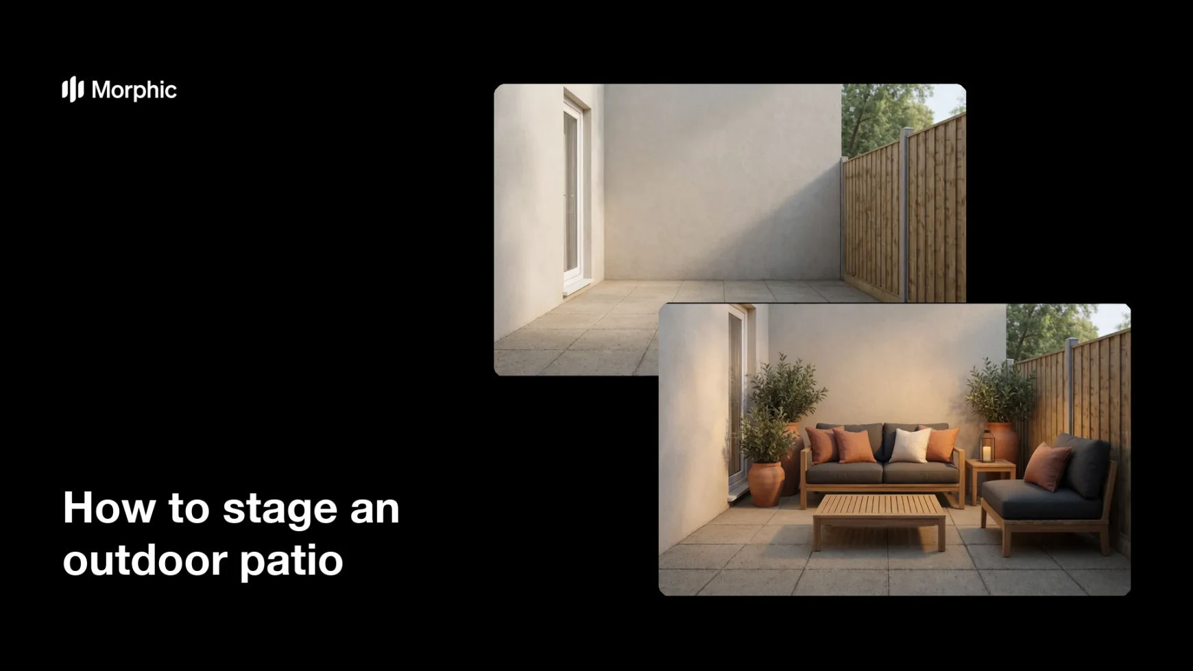 How to stage an outdoor patio