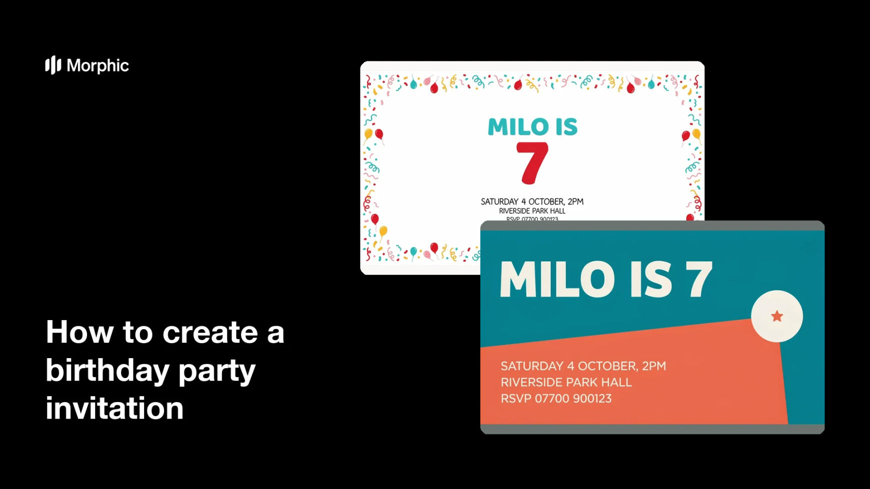 How to create a birthday party invitation