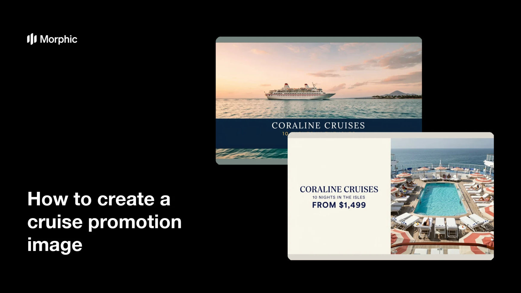 How to create a cruise promotion image