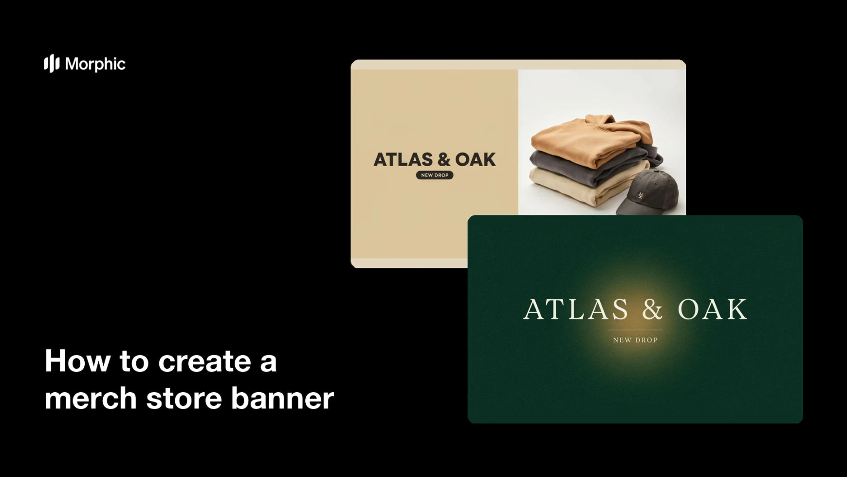 How to create a merch store banner