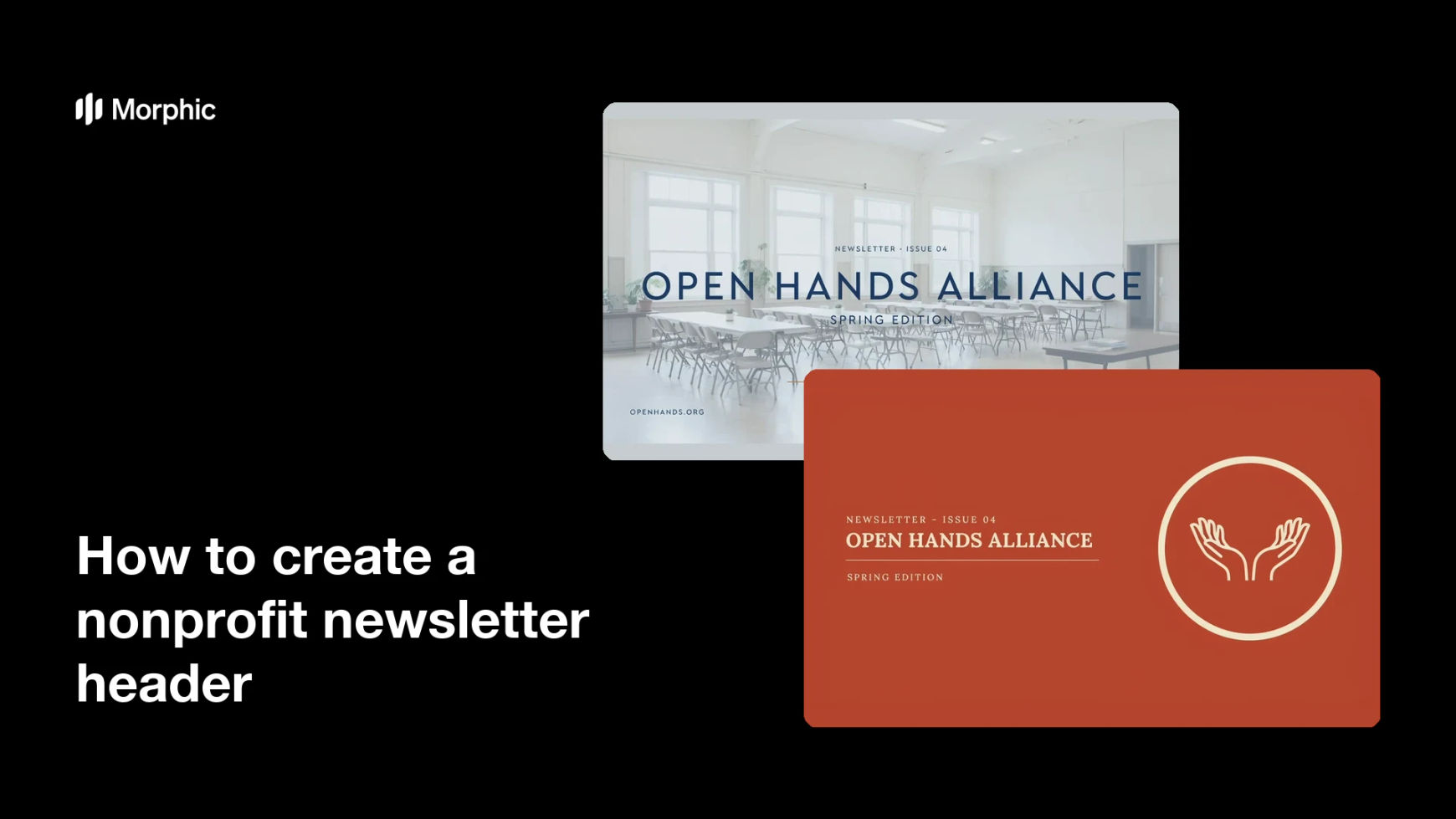 How to create a nonprofit newsletter header
