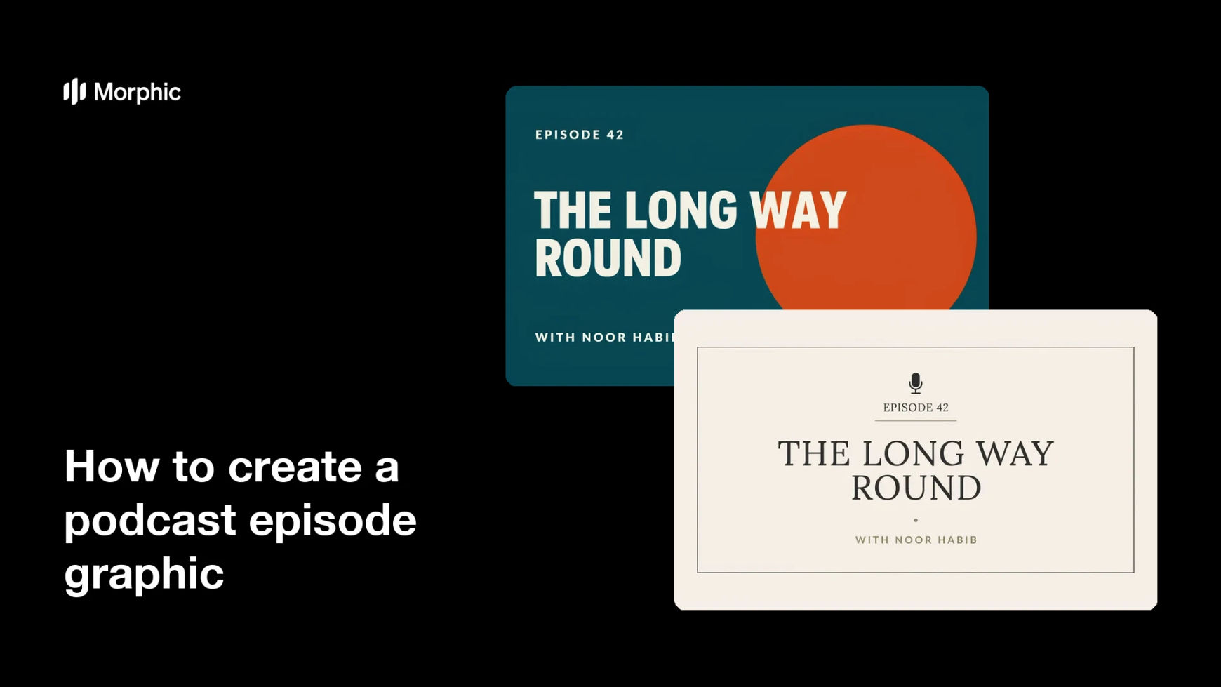 How to create a podcast episode graphic