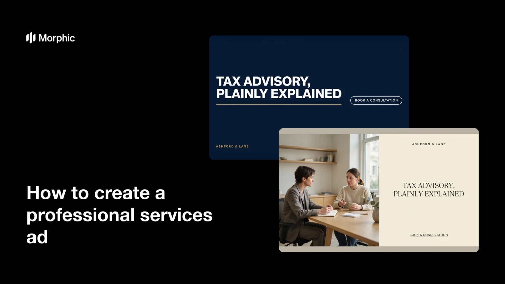 How to create a professional services ad