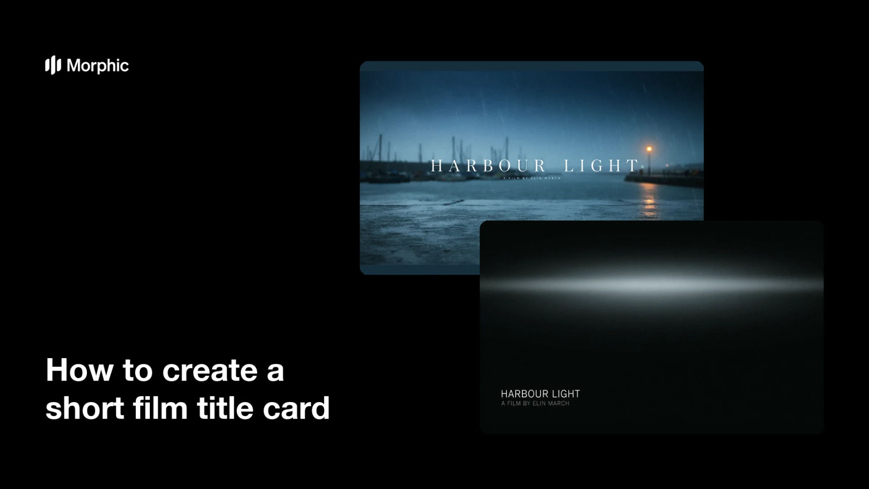 How to create a short film title card