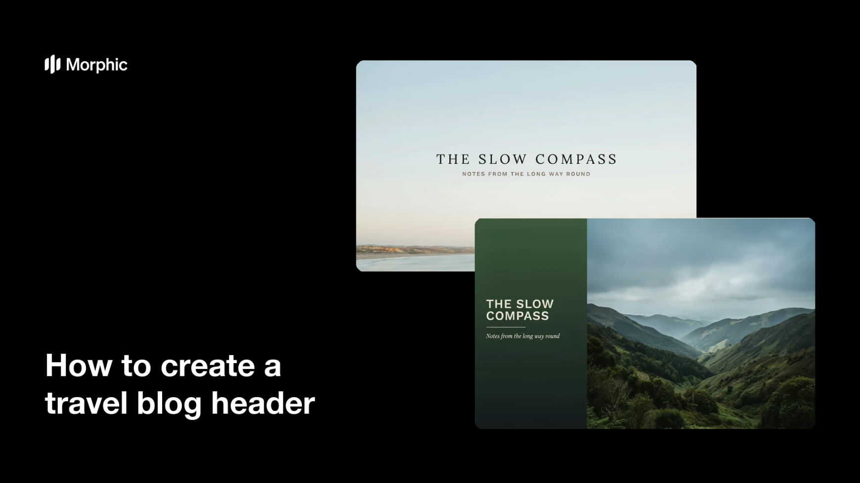 How to create a travel blog header