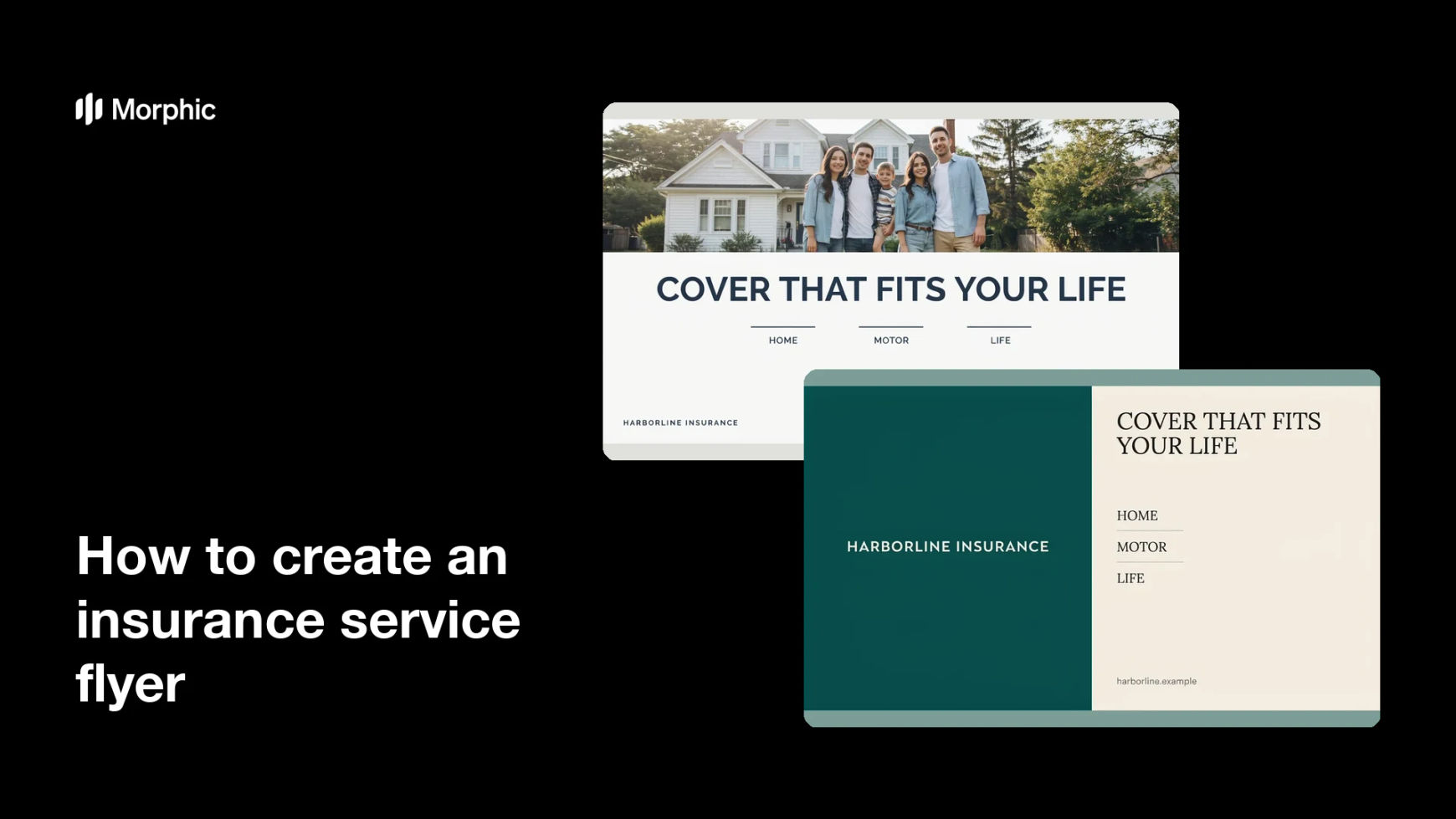 How to create an insurance service flyer