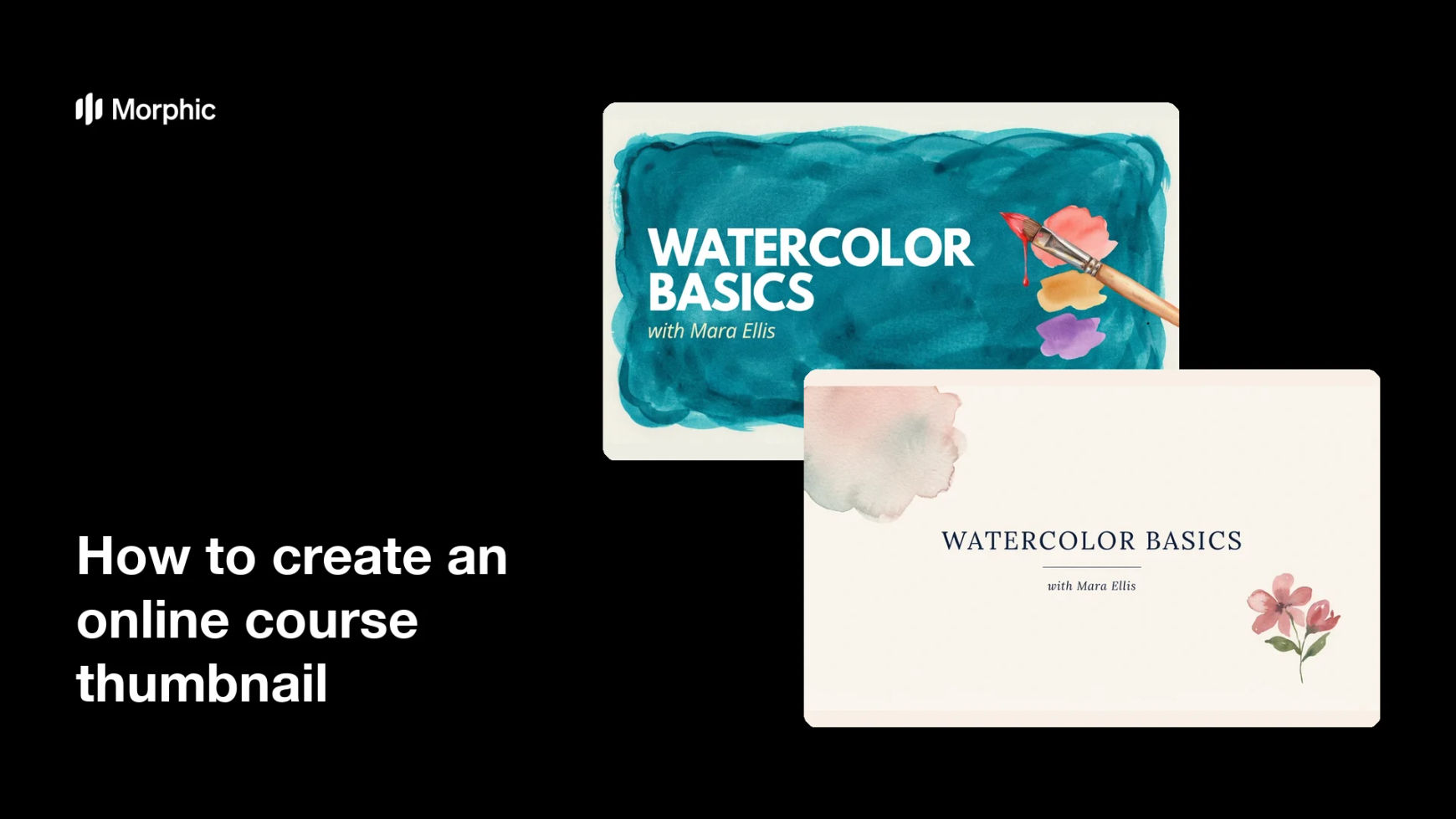 How to create an online course thumbnail