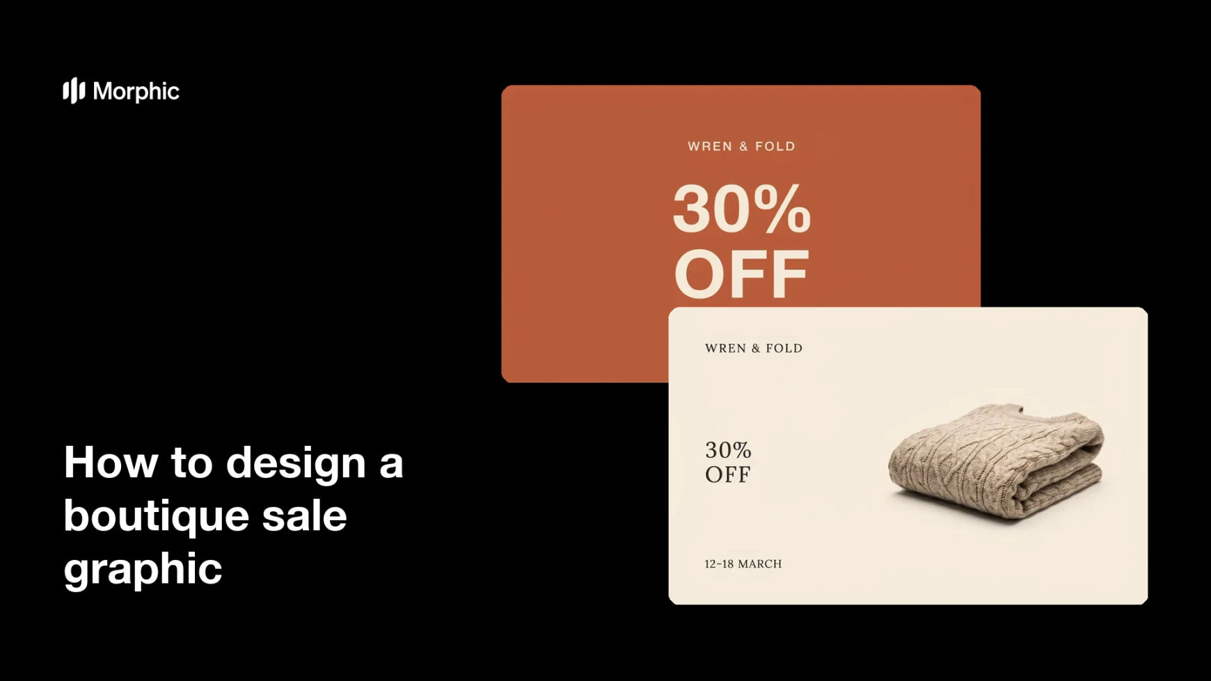 How to design a boutique sale graphic