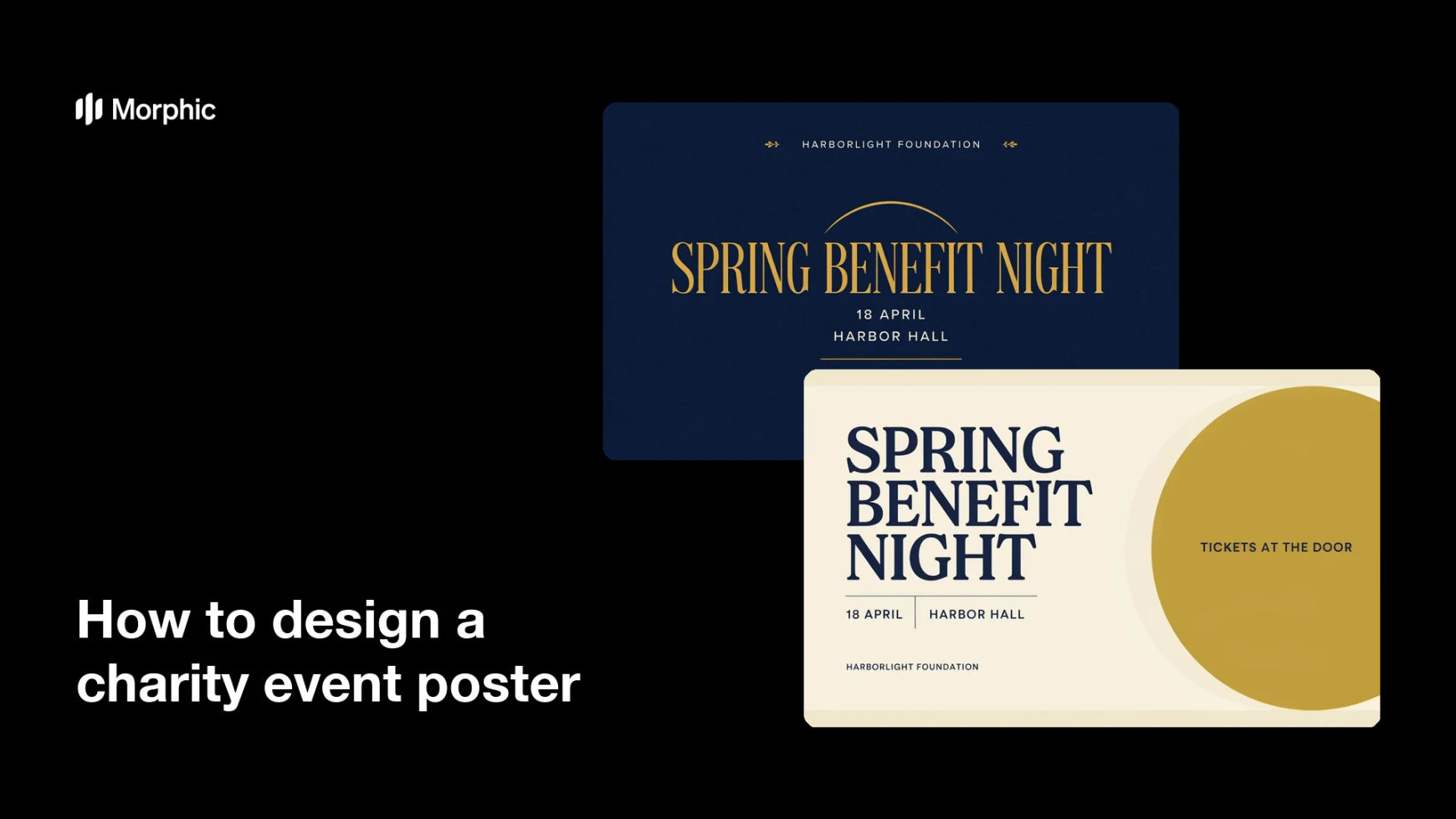 How to design a charity event poster