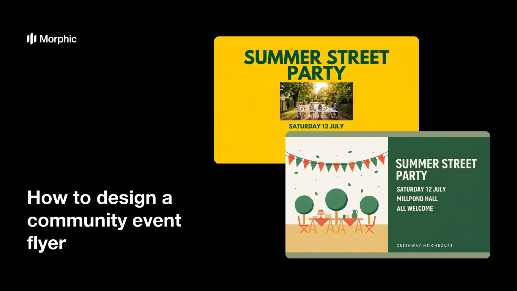 How to design a community event flyer