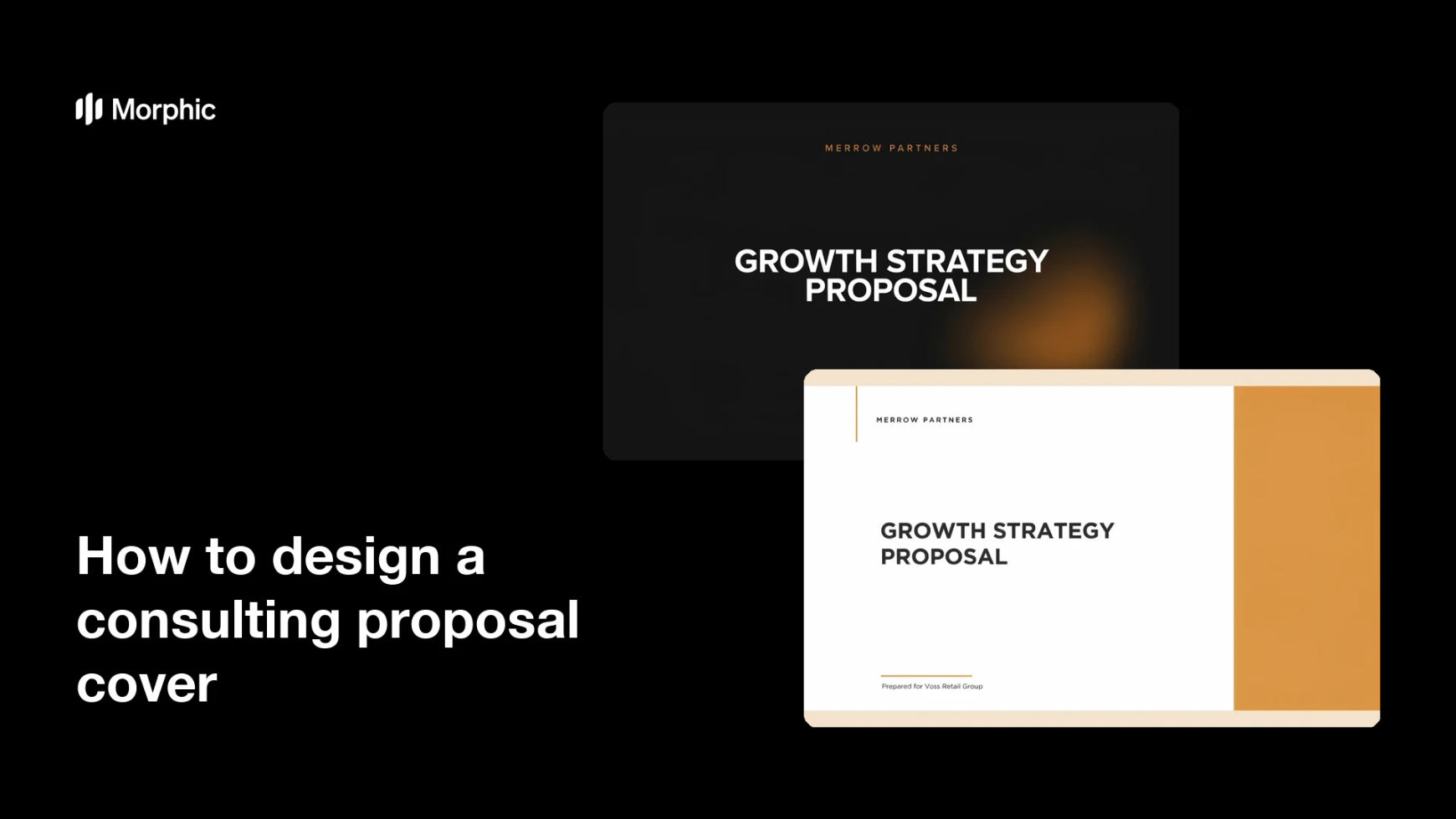 How to design a consulting proposal cover