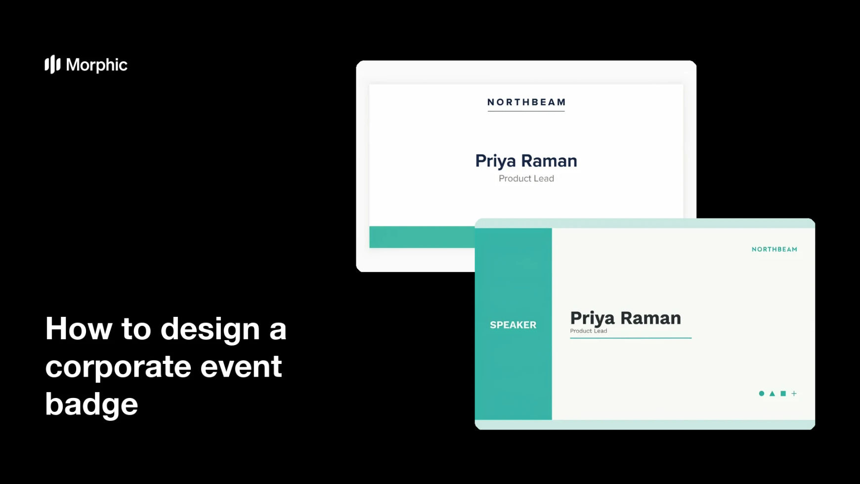 How to design a corporate event badge