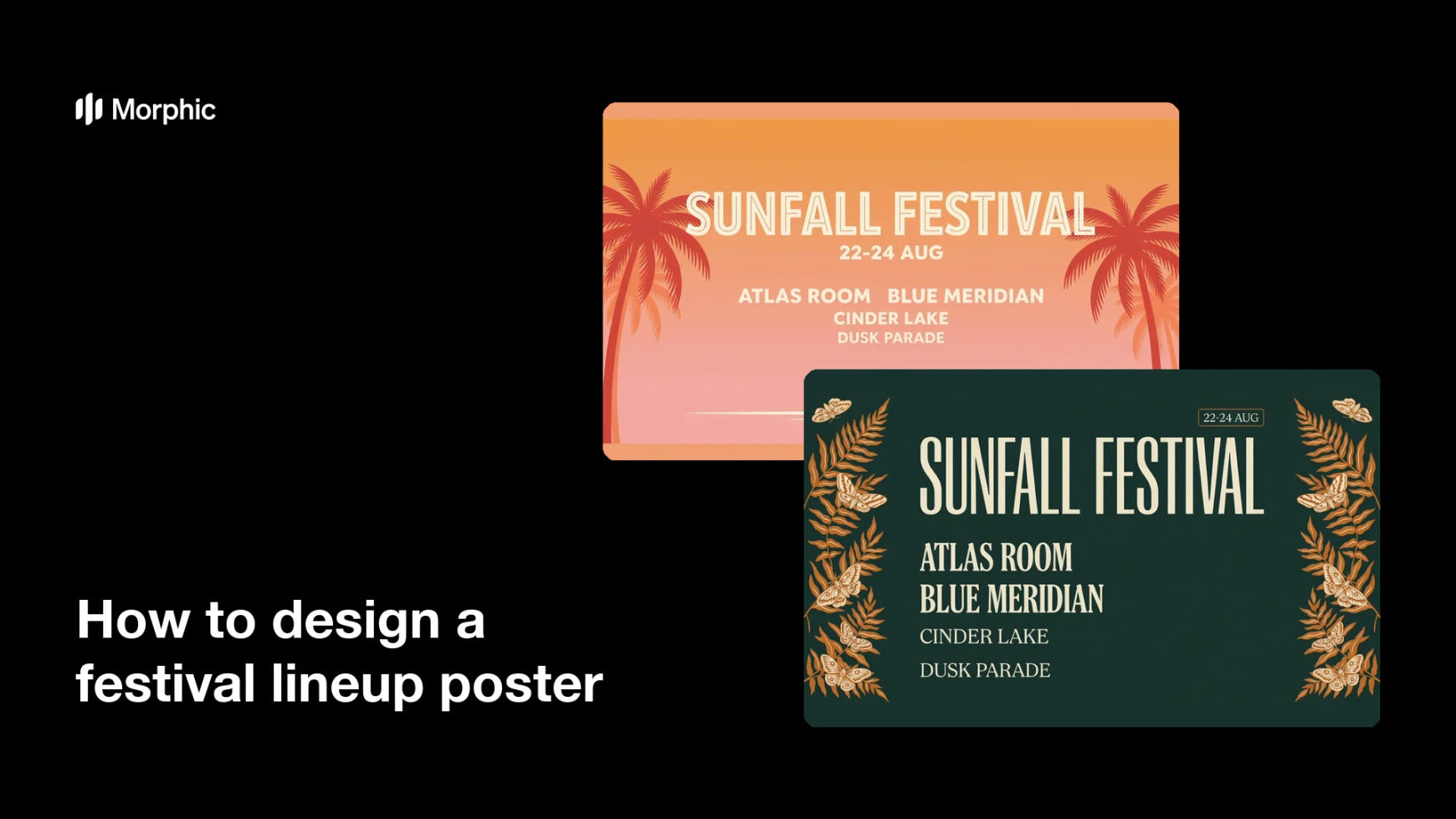 How to design a festival lineup poster